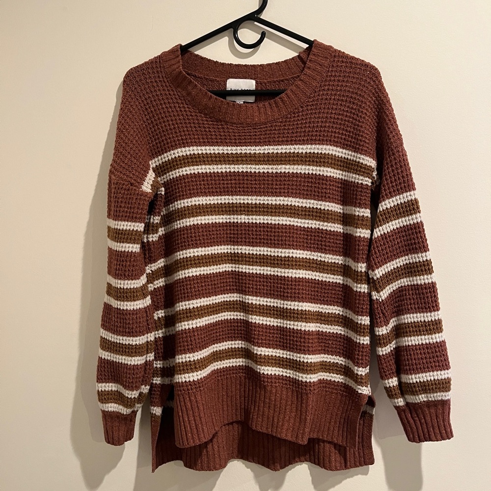 Pink Rose Oversized Knit Sweater.